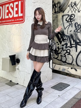 Darichさん（レディース・166cm）の冬コーディネート