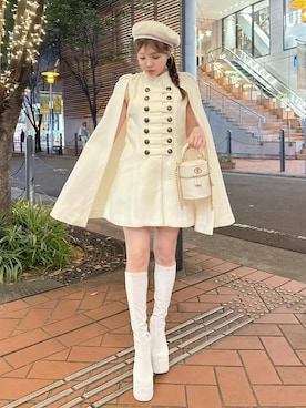 「Darich（ダーリッチ）のアイテム（その他アウター）」を使った、Darichさん（レディース・157cm）の秋コーディネート