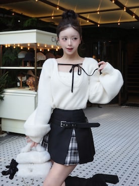 Darichさん（レディース・158cm）の冬コーディネート