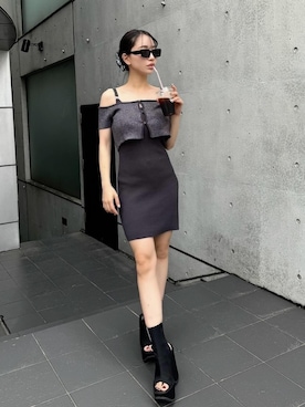 「アイテム（ブーツ）」を使った、Darichさん（レディース・155cm）の夏コーディネート
