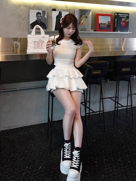 「Darich（ダーリッチ）のアイテム」を使った、Darichさん（レディース・162cm）の夏コーディネート