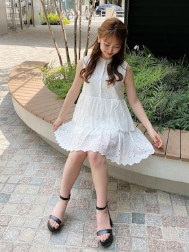 「アイテム（ワンピース）」を使った、Darichさん（レディース）の春コーディネート