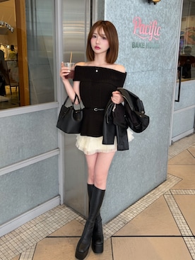 「Darich（ダーリッチ）のアイテム」を使った、Darichさん（レディース・158cm）の春コーディネート