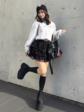 「アイテム（その他トップス）」を使った、Darichさん（レディース・158cm）の冬コーディネート