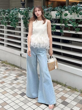 「アイテム（その他トップス）」を使った、Darichさん（レディース・158cm）の夏コーディネート