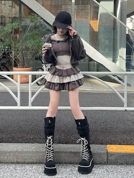 「アイテム（その他トップス）」を使った、Darichさん（レディース・165cm）の秋コーディネート