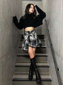 Darich（ダーリッチ）の「シャツレイヤードキュロットパンツ