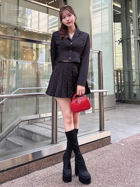 「Darich（ダーリッチ）のアイテム（その他アウター）」を使った、Darichさん（レディース・166cm）の秋コーディネート