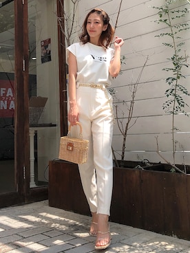 「アイテム（サンダル）」を使った、Darichさん（レディース）の夏コーディネート