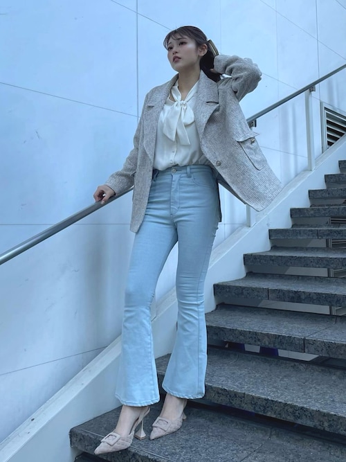 darich ミックスカラーテーラードジャケット ダーリッチ Darich ミックスカラージャケット （サックス