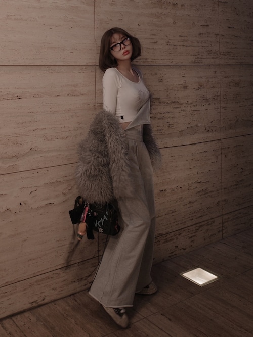 Darich ハートモチーフクロップドトップス レディース