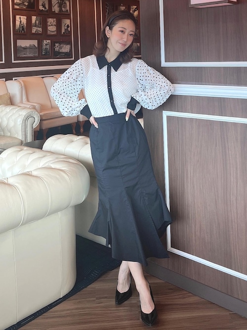 セール】ドットシースルーブラウス（シャツ/ブラウス）｜Darich