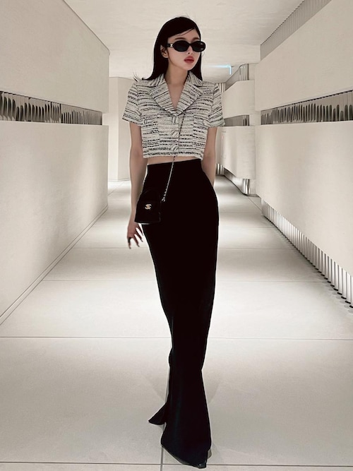 Darich ジャケット テーラードジャケット ミックスツイードハーフ  