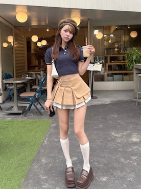 「Darich（ダーリッチ）のアイテム」を使った、Darichさん（レディース・163cm）の春コーディネート