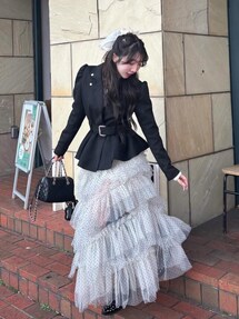 Darich（ダーリッチ）の「ボリュームアシメチュールロングスカート