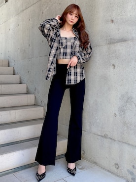 「アイテム（シャツ/ブラウス）」を使った、Darichさん（レディース）の夏コーディネート