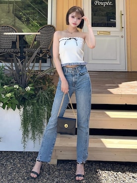 「アイテム（その他トップス）」を使った、Darichさん（レディース・155cm）の夏コーディネート