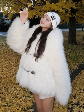 「レディースファッション」｜「アイテム（ジャケット/アウター）」を使った、Darichさん（レディース・158cm）の秋コーディネート