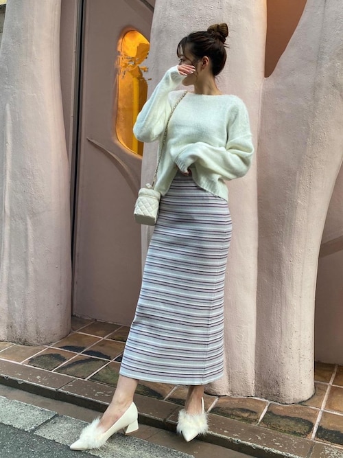 セール】ブラッシュドニットセットアップ（ワンピース）｜Darich