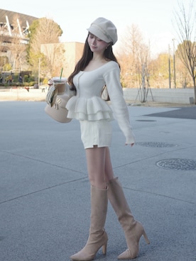 Darichさん（レディース・158cm）の冬コーディネート