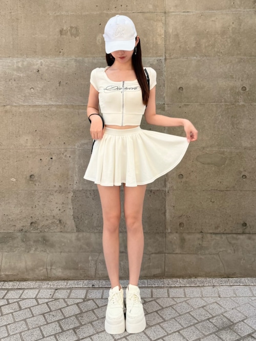 Darich（ダーリッチ） ワンピース カットオープンビジューフードミニ