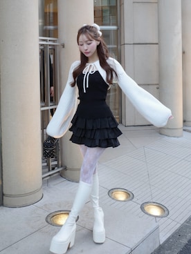 「Darich（ダーリッチ）のアイテム」を使った、Darichさん（レディース・156cm）の冬コーディネート