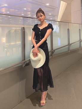 「アイテム（スカート）」を使った、Darichさん（レディース）の夏コーディネート