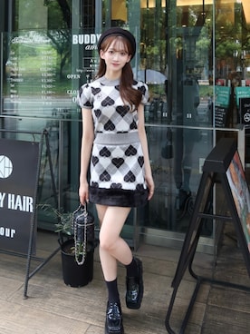 「アイテム（セットアップ）」を使った、Darichさん（レディース・160cm）の秋コーディネート