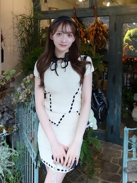 「アイテム（セットアップ）」を使った、Darichさん（レディース・160cm）の夏コーディネート