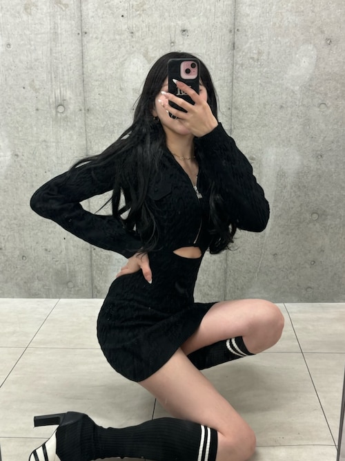 Darich ダーリッチ フロントオープンニットミニワンピース フロントオープンリボンニットミニワンピース – Darich (ダーリッチ)