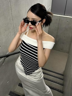 「アイテム（その他トップス）」を使った、Darichさん（レディース・155cm）の夏コーディネート