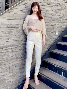 「アイテム（シャツ/ブラウス）」を使った、Darichさん（レディース）の夏コーディネート