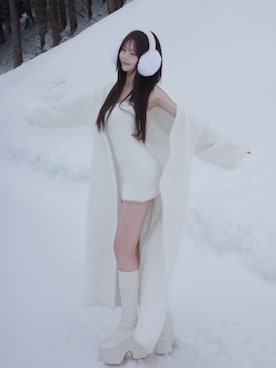 「Darich（ダーリッチ）のアイテム」を使った、Darichさん（レディース・158cm）の冬コーディネート