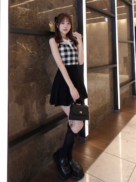 「Darich（ダーリッチ）のアイテム」を使った、Darichさん（レディース・162cm）の春コーディネート