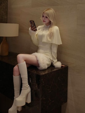 「オトナカジュアル」｜「アイテム（ワンピース/ドレス）」を使った、Darichさん（レディース・155cm）の秋コーディネート