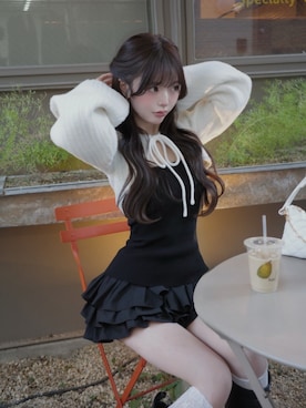 「Darich（ダーリッチ）のアイテム」を使った、Darichさん（レディース・158cm）の冬コーディネート