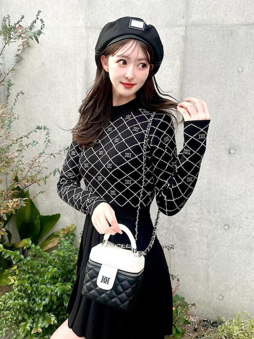 ダイヤ　ミニワンピ ダイヤロゴニットミニワンピース（ワンピース）｜Darich（ダーリッチ