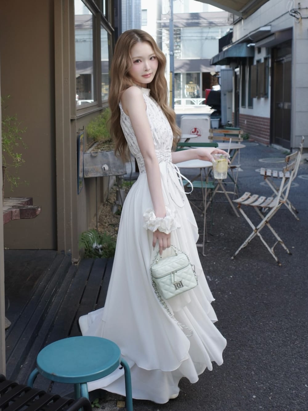 Darich（ダーリッチ）の「アメスリギャザーシフォンロングワンピース