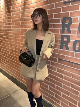 「Darich（ダーリッチ）のアイテム（その他アウター）」を使った、Darichさん（レディース・150cm）の秋コーディネート