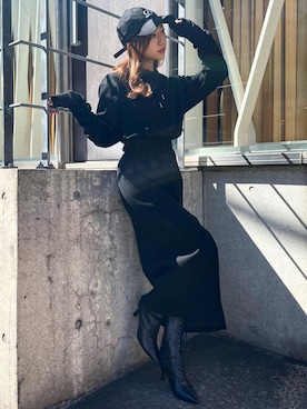 「スリットワンピース」｜Darichさん（レディース）の春コーディネート