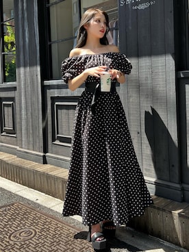 「アイテム（ワンピース）」を使った、Darichさん（レディース）の秋コーディネート