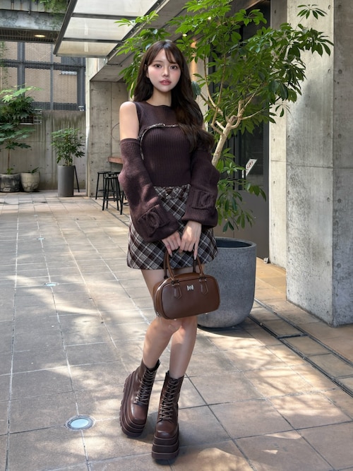 Darich ドッキングミドルウエストニットミニワンピース 新品未使用タグ付き ダーリッチ Darich ドッキングミドルウエストニットミニワンピース