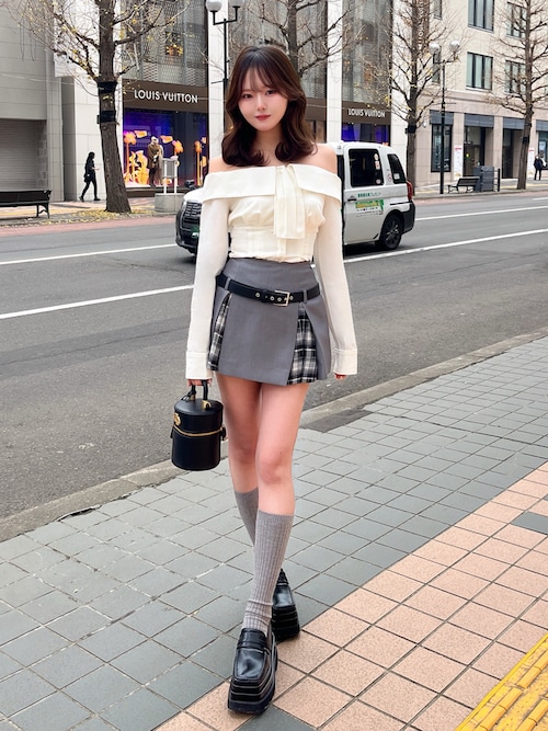 チェックドッキングミニスカート（スカート）｜Darich（ダーリッチ）の