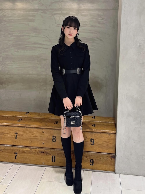 Darich ダブルバックルベルトミニワンピース ダブルバックルベルトミニワンピース – Darich (ダーリッチ)