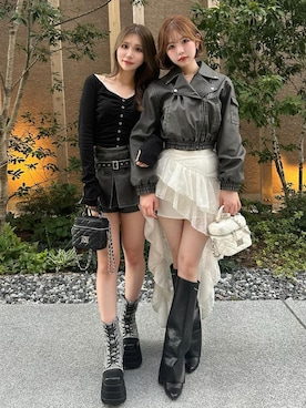「Darich（ダーリッチ）のアイテム（ジャケット/アウター）」を使った、Darichさん（レディース・164cm）の秋コーディネート