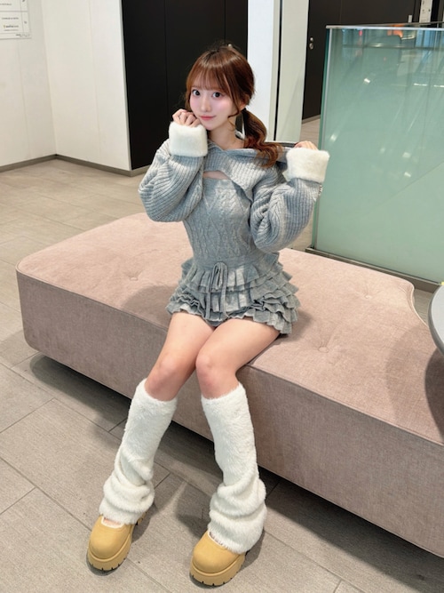 フリルニットコンビネゾン（ワンピース）｜Darich（ダーリッチ）の