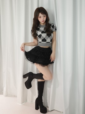 「アイテム（セットアップ）」を使った、Darichさん（レディース・158cm）の夏コーディネート
