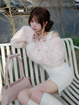 「Darich（ダーリッチ）のアイテム」を使った、Darichさん（レディース・158cm）の冬コーディネート