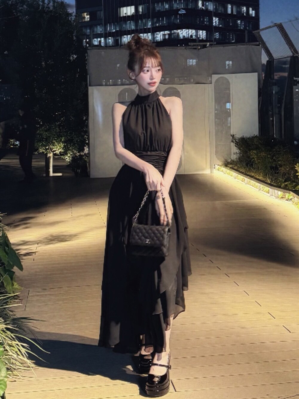 Darich（ダーリッチ）の「アメスリギャザーシフォンロングワンピース