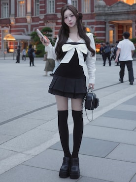 「Darich（ダーリッチ）のアイテム」を使った、Darichさん（レディース・158cm）の秋コーディネート